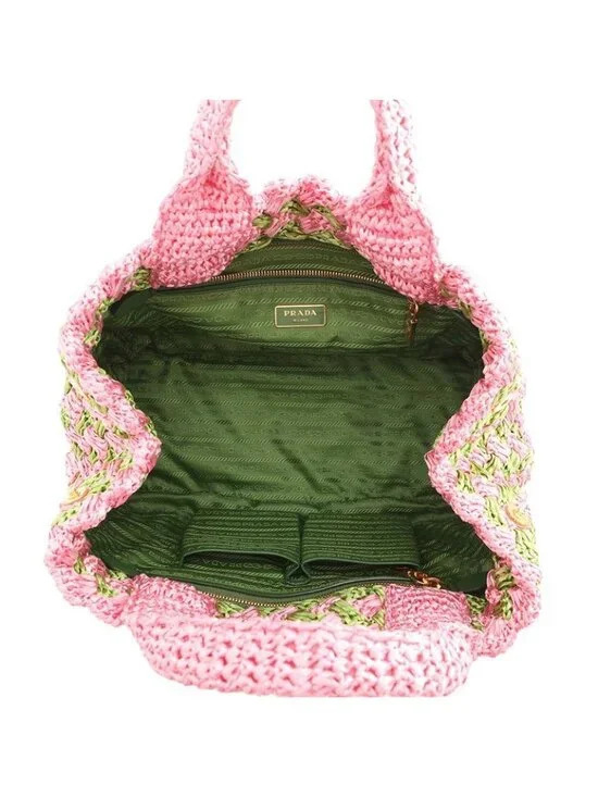 Prada Tote Canapa Raffia Handbag - Picture 5 of 10